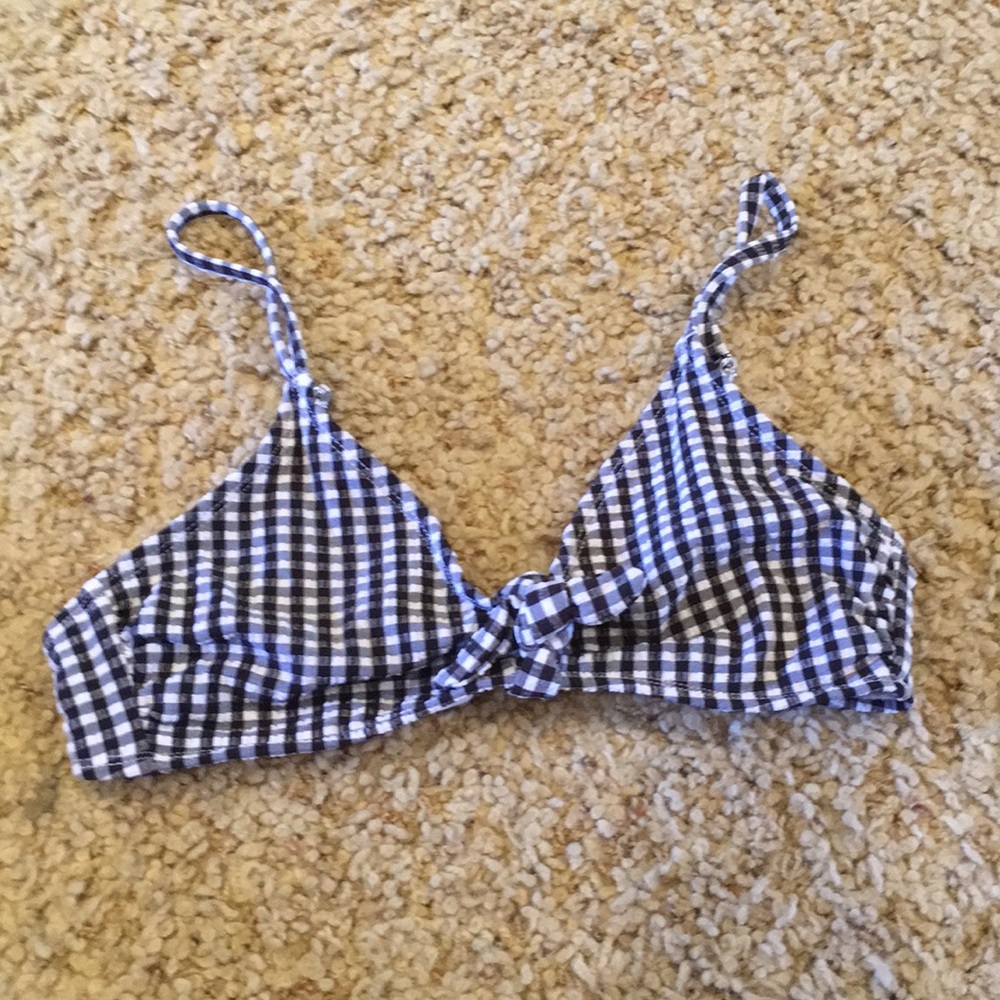 Checkered bikini top